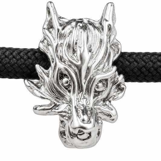 Silver Wolf Bead (5 Pack) China