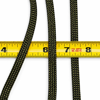 **Sinker Line 1/2 *(3/8) Inch Olive Coreless Flat Nylon Cord Made in the USA El Wood Braiding Co