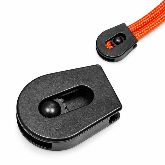 Small Plastic Cord Lock/Stop w/Wheel 7/8" x 3/4" x 3/16" (10 Pack) Paracord Wholesale