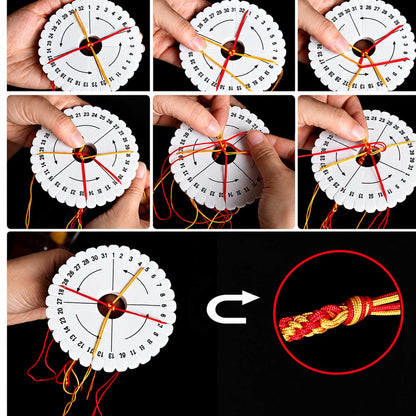 Small Round Eva Braiding Disc/Disk/Macrame Board 10.2x1 cm 280-