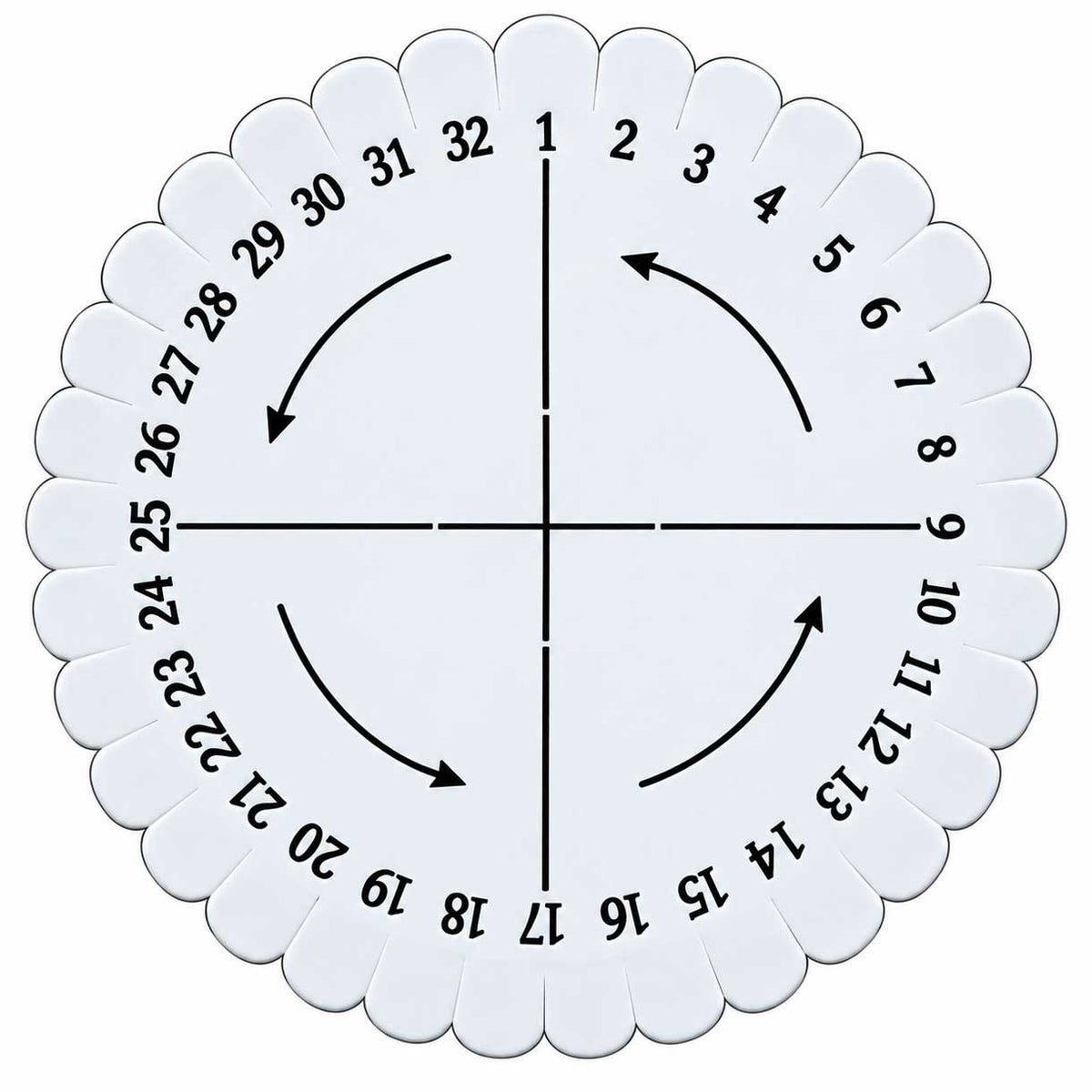 Small Round Eva Braiding Disc/Disk/Macrame Board 10.2x1 cm 280-
