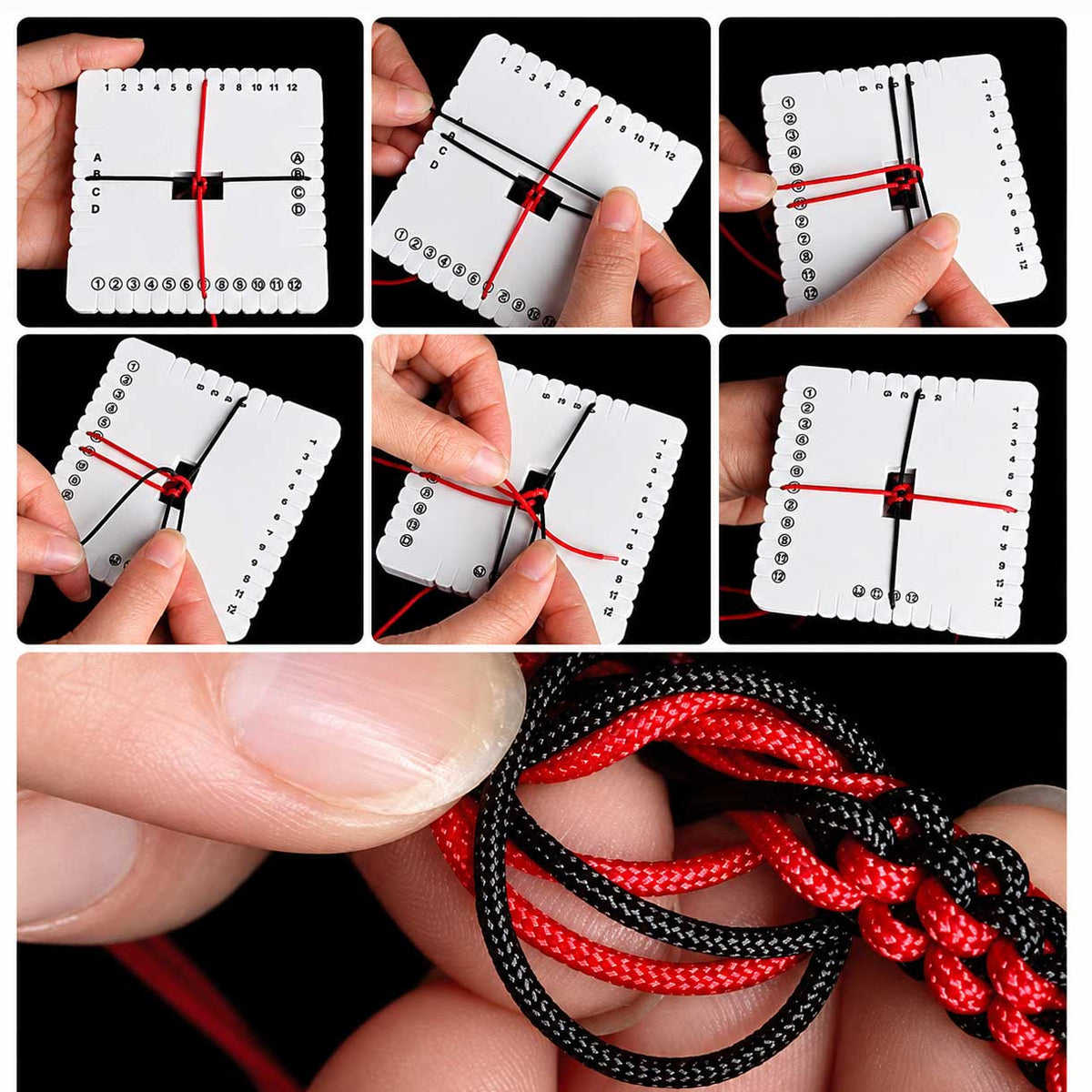 Small Square Eva Braiding Disc/Disk/Macrame Board 10x10x1 cm 280-