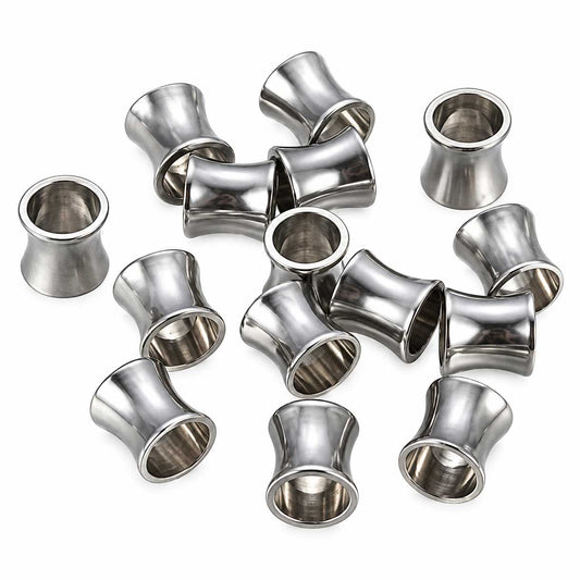 Smooth Curved 201 Stainless Steel Bead/Charm (10 pack) 280-
