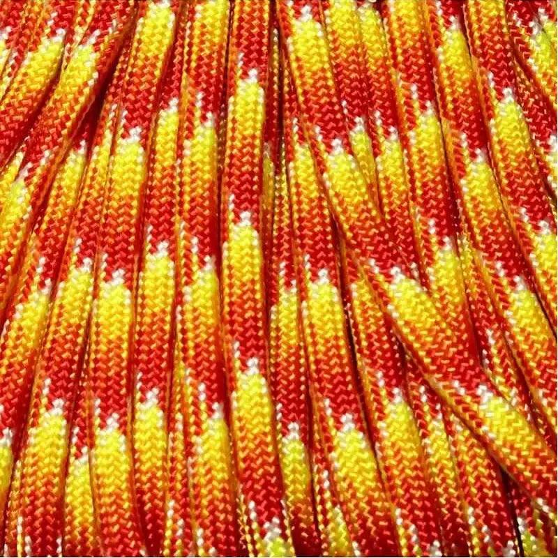 Solar Flare 550 Paracord Made in the USA (100 FT.)  167- poly/nylon paracord