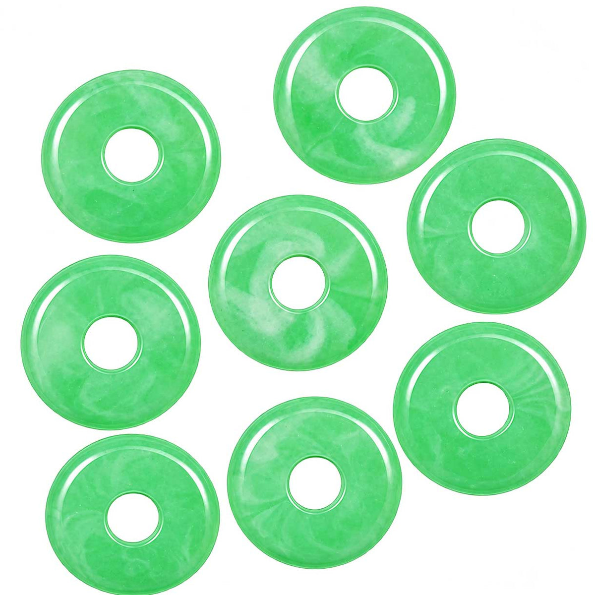 Spring Green Acrylic Disc/Spacer Bead/Charm (100 Pack) 280-