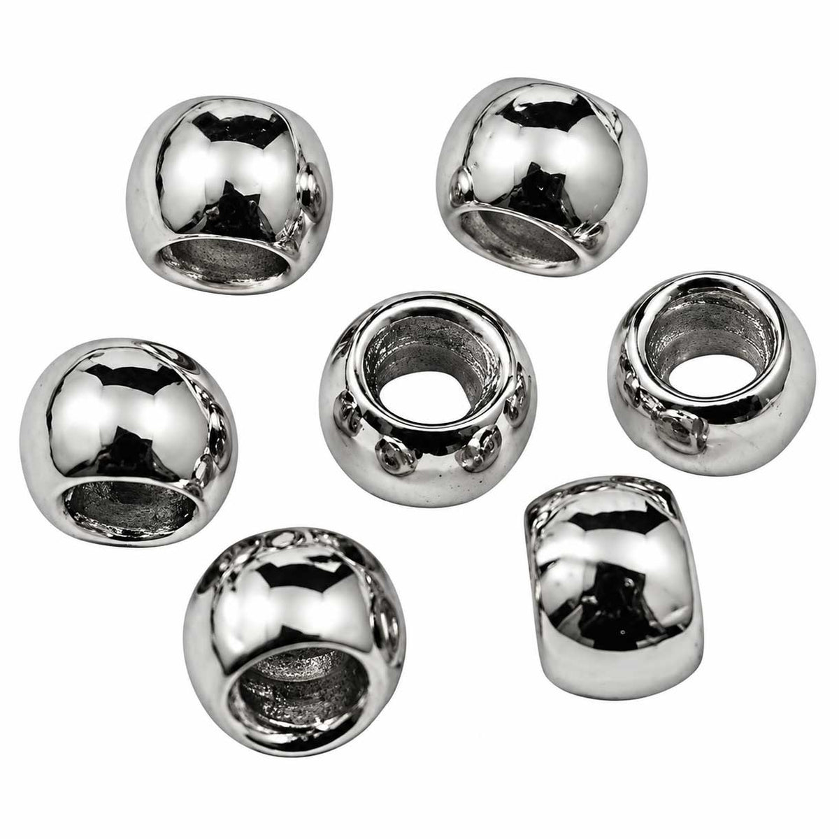 Stainless Colored Round Alloy Bead/Charm (10 Pack) 280-
