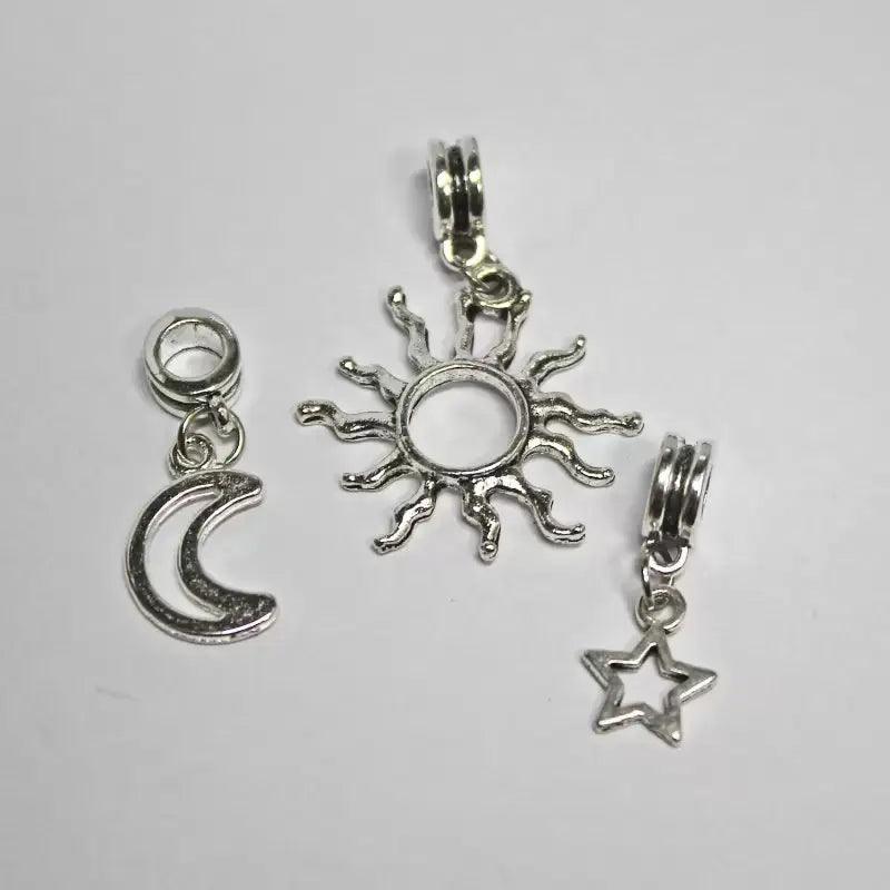Sun Moon and Star Charms (50 Pack)  China