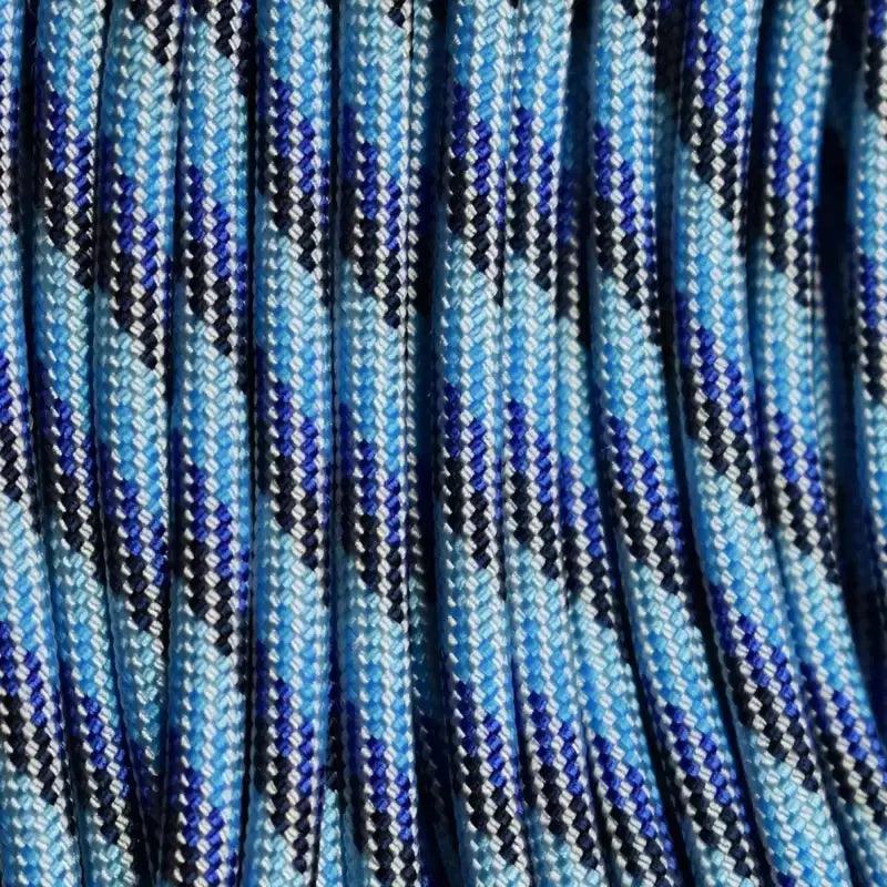 Sunset-Blue Blend 550 Paracord Made in the USA (100 FT.)  163- nylon/nylon paracord