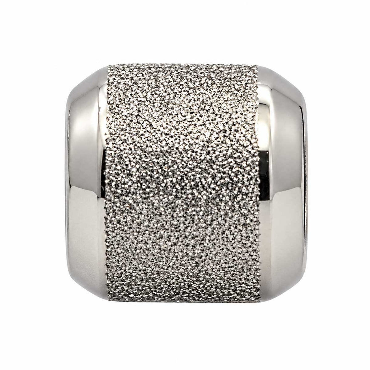 Textured 201 Stainless Steel Barrel Beads (2 Pack) 280-