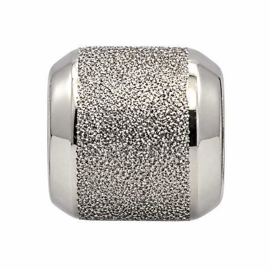 Textured 201 Stainless Steel Barrel Beads (2 Pack) 280-