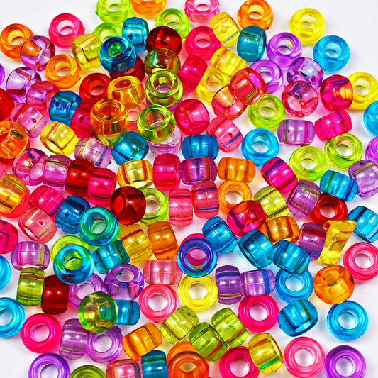 Transparent Acrylic Brite Colored Bead/Charm (1 Set) El Wood Braiding Co