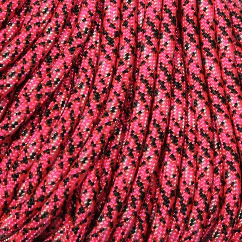 Tsunami Hot Pink 550 Paracord Made in the USA (100 FT.)  167- poly/nylon paracord