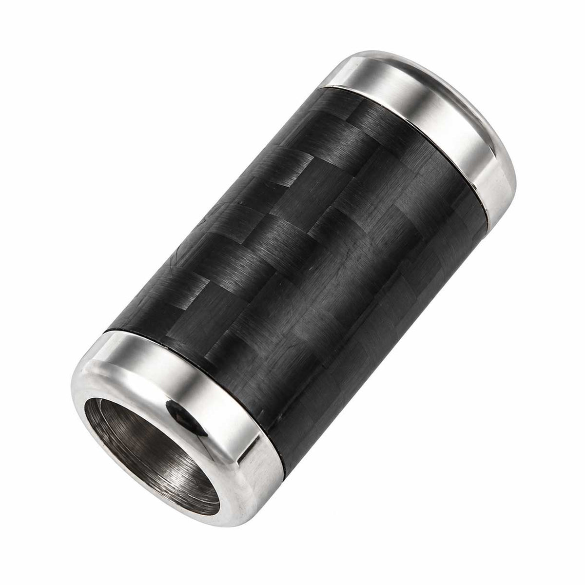 Tube Black/Silver Magnetic Clasps 304 SS Glue In Ends 6 mm (1 Pack) 280-