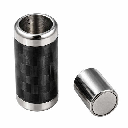 Tube Black/Silver Magnetic Clasps 304 SS Glue In Ends 6 mm (1 Pack) 280-