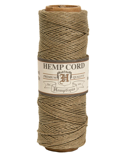 0.5 mm (1/64") Dusty Olive Hemp Twine/Cord Spool 62.5 m (205 ft)