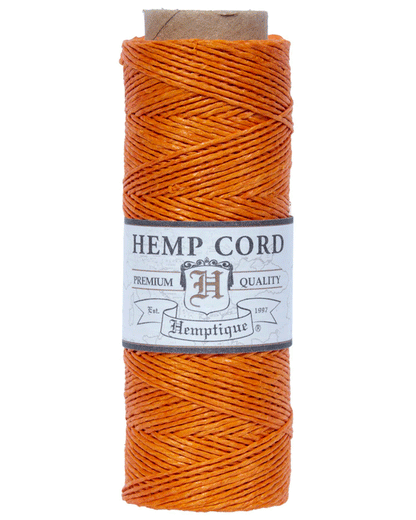 0.5 mm (1/64") Orange Hemp Twine/Cord Spool 62.5 m (205 ft)