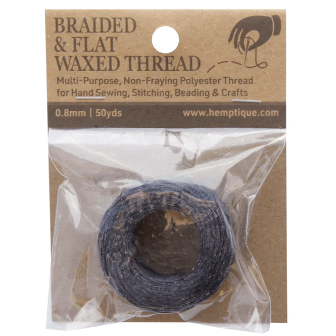 0.8 mm (15/64") Denim Waxed Braided Flat Thread 45.7 m (150 ft)