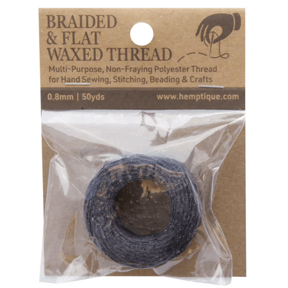 0.8 mm (15/64") Denim Waxed Braided Flat Thread 45.7 m (150 ft)