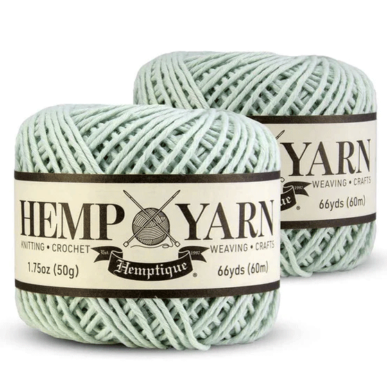 Mint Yarn Cotton and Hemp 2 Pack Total 132 Yards