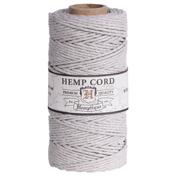 1.8 mm (5/64") Natural Hemp Twine/Cord Spool 62.5 m (205 ft)