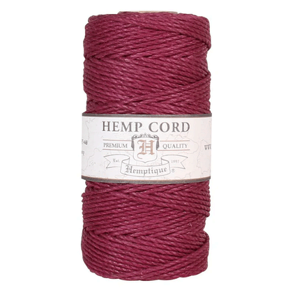 1.8 mm (5/64") Burgundy Hemp Twine/Cord Spool 62.5 m (205 ft)