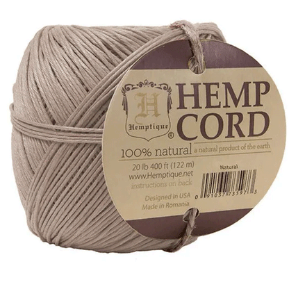 1 mm (3/64") Natural Hemp Twine/Cord Ball 122 m (400 ft)