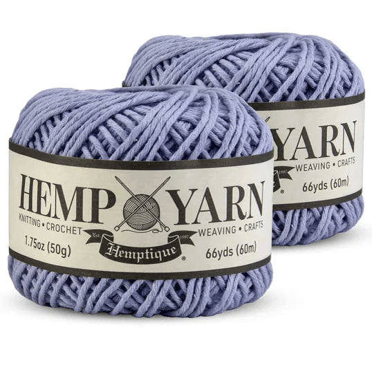 Periwinkle Yarn Cotton and Hemp 2 Pack Total 132 Yards