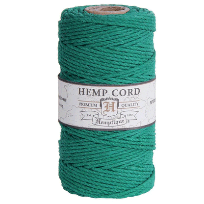 1.8 mm (5/64") Green Hemp Twine/Cord Spool 62.5 m (205 ft)