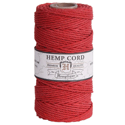 1.8 mm (5/64") Red Hemp Twine/Cord Spool 62.5 m (205 ft)