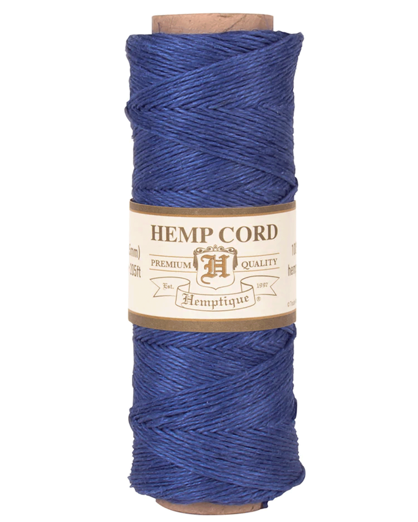 0.5 mm (1/64") Blue Hemp Twine/Cord Spool 62.5 m (205 ft)