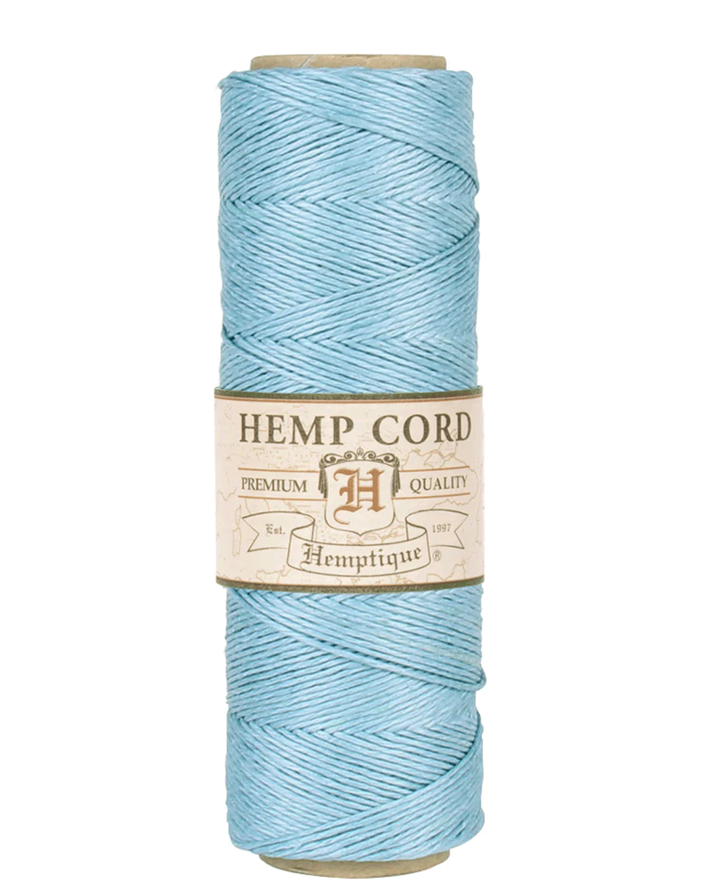 0.5 mm (1/64") Light Blue Hemp Twine/Cord Spool  62.5 m (205 ft)