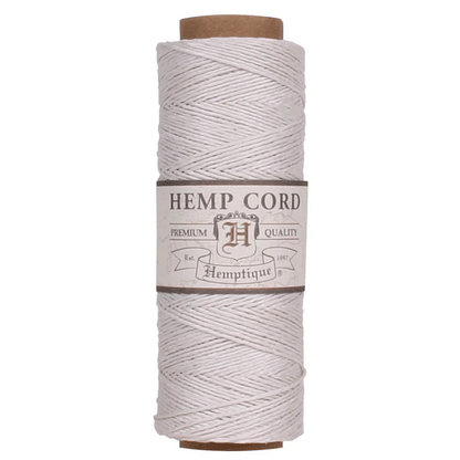 0.5 mm (1/64") White Hemp Twine/Cord Spool 62.5 m (205 ft)