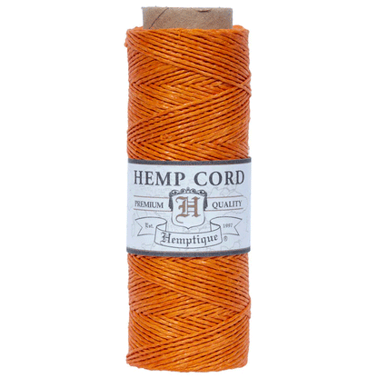 0.5 mm (1/64") Orange Hemp Twine/Cord Spool 62.5 m (205 ft)