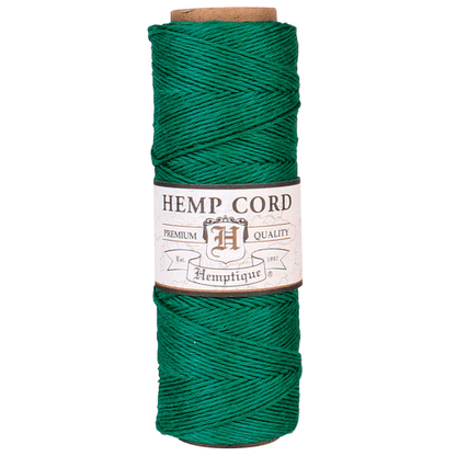 0.5 mm (1/64") Green Hemp Twine/Cord Spool 62.5 m (205 ft)