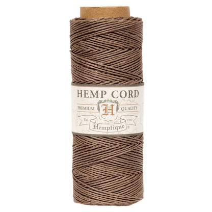 0.5 mm (1/64") Light Brown Hemp Twine/Cord Spool  62.5 m (205 ft)