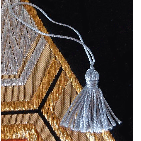 2 Inch Silver Tassels 12 Pack