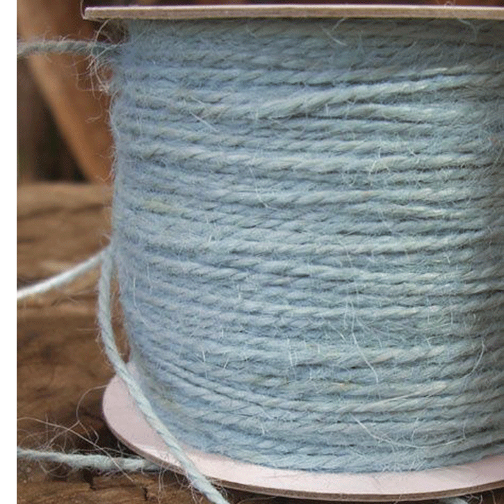 1.5 mm (1/16") Light Blue Jute Twine/Cord/Rope 100 Yards