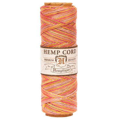 0.5 mm (1/64") Taffy Variegated Hemp Twine/Cord Spool 62.5 m (205 ft)