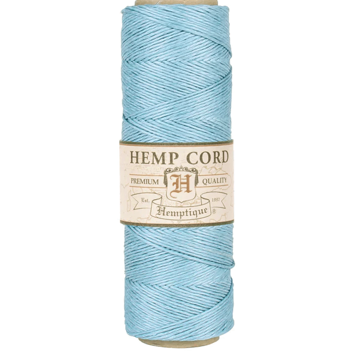 0.5 mm (1/64") Light Blue Hemp Twine/Cord Spool  62.5 m (205 ft)