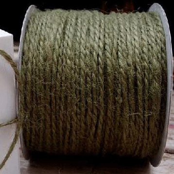 1.5 mm (1/16") Hunter Green Jute Twine/Cord/Rope 100 Yards