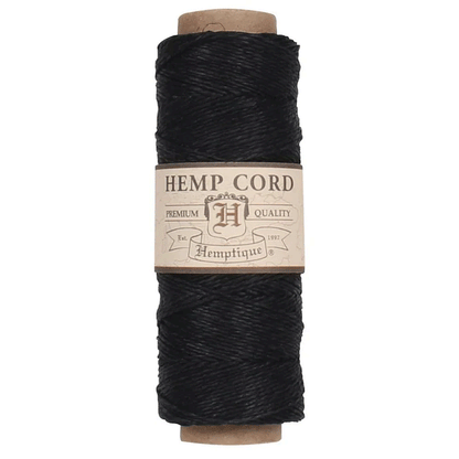 0.5 mm (1/64") Black Hemp Twine/Cord Spool 62.5 m (205 ft)