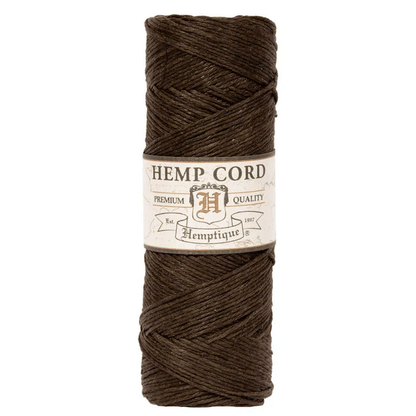 0.5 mm (1/64") Dark Brown Hemp Twine/Cord Spool 62.5 m (205 ft)