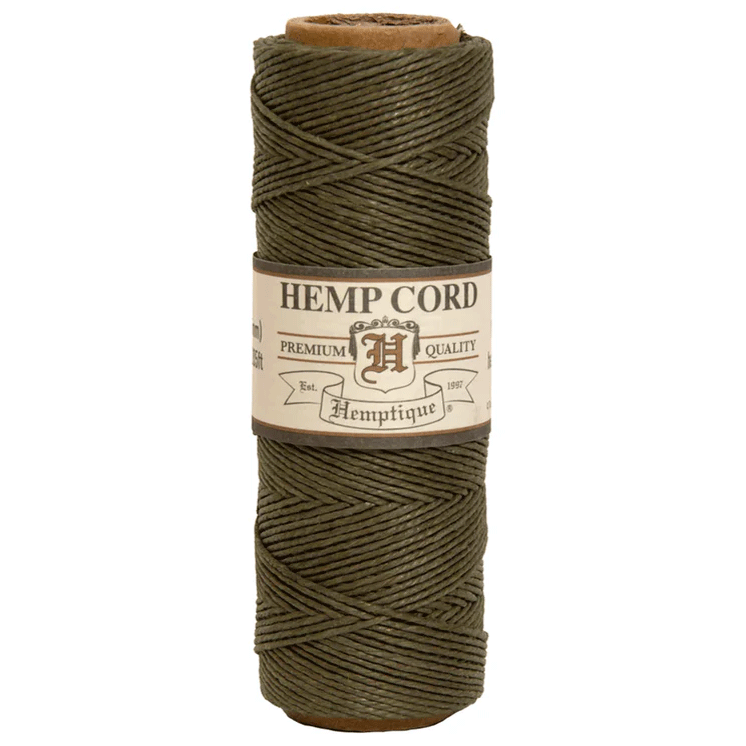 0.5 mm (1/64") Sage Hemp Twine/Cord Spool 62.5 m (205 ft)