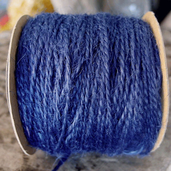 1.5 mm (1/16") Blue Jute Twine/Cord/Rope 100 Yards