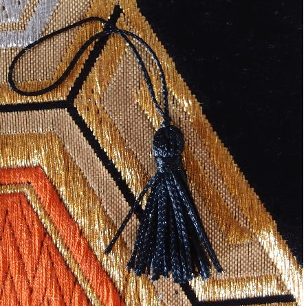 2 Inch Black Tassels 12 Pack