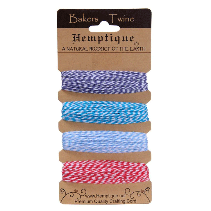 1 mm (3/64") Berrylicious Cotton Bakers Twine/Cord Card (4 X 10 yards)