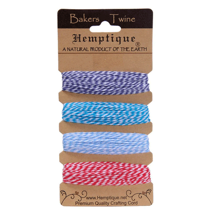 1 mm (3/64") Berrylicious Cotton Bakers Twine/Cord Card (4 X 10 yards)