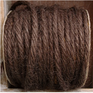 3.5 mm (9/64") Brown Jute Cord/Rope 25 Yards