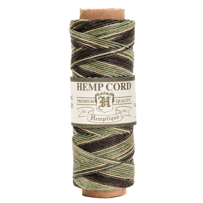 0.5 mm (1/64") Camouflage Variegated Hemp Twine/Cord Spool 62.5 m (205 ft)