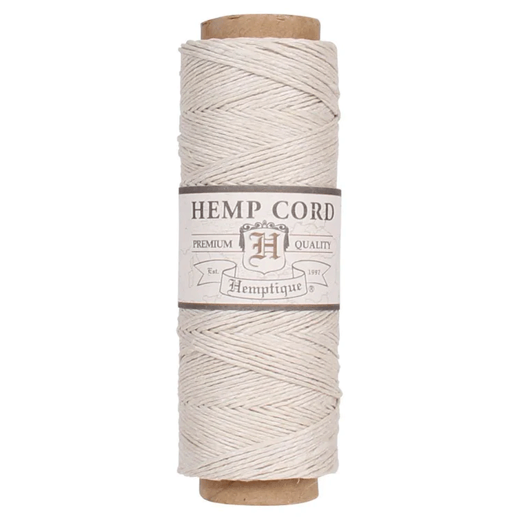 0.5 mm (1/64") Natural Hemp Twine/Cord Spool  62.5 m (205 ft)